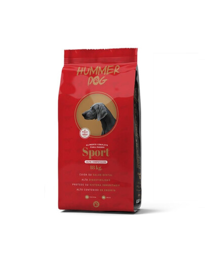 HUMMER Sport, croquettes pour chiens actifs, 18 kg