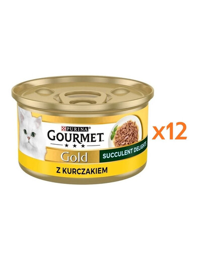 GOURMET Gold Adult Succulent Delights au poulet 12x85g