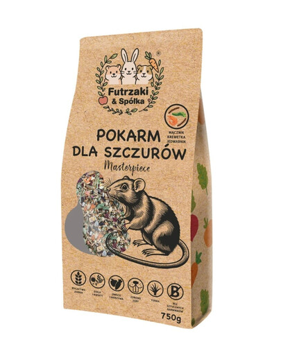 LA CUISINE DU CHEF Futrzaki et Cie Nourriture pour rats 750 g