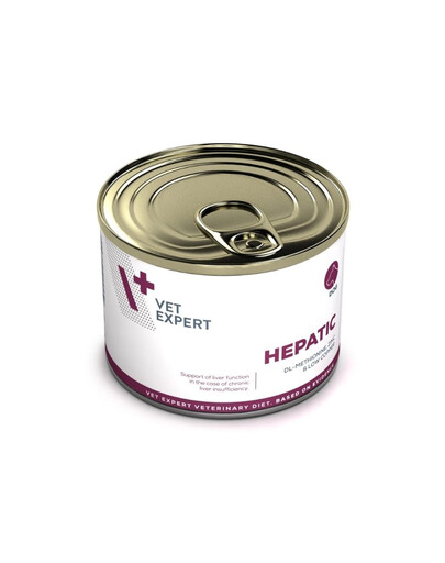 VET EXPERT Veterinary Diet Dog Hepatic 200g kurczak, mokra karma dla psów wspierająca funkcję wątroby