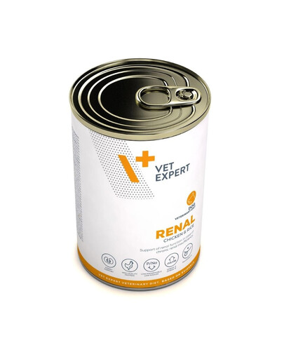 VET EXPERT Veterinary Diet Dog Renal Chicken and Rice 400g kurczak, mokra karma dla psów wspierająca funkcjonowanie nerek
