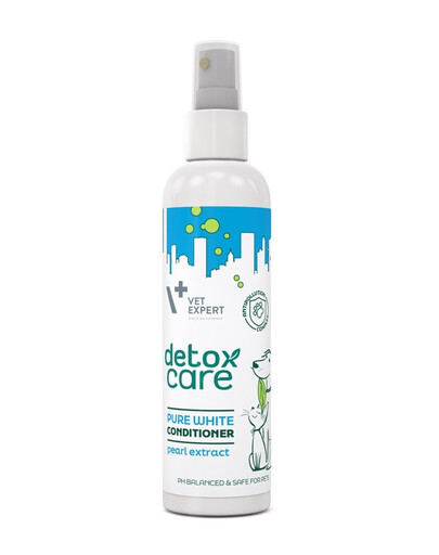 VET EXPERT Detox Care Pure White Après‑shampooing sans rinçage Chiens, chats 150 ml