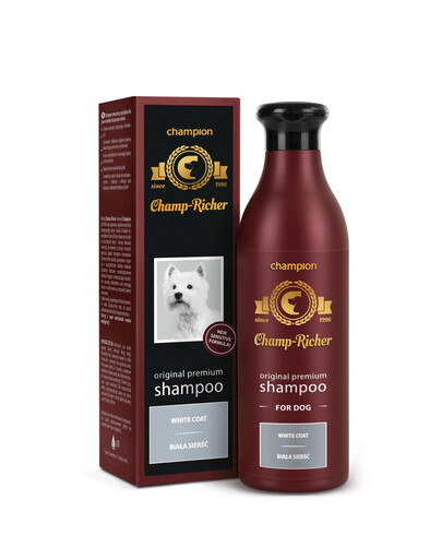 CHAMP-RICHER szampon dla psów o białym lub jasnym włosie 250 ml