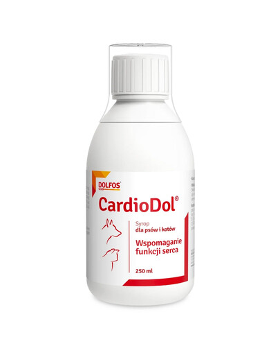 DOLFOS CardioDol 250ml wspomaganie funkcji serca syrop dla psów i kotów