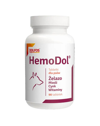 DOLFOS Dolvit Hemodol 90 tabl. witaminy i minerały dla psów
