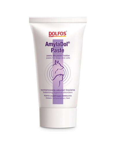 DOLFOS Amydol paste 50g enzymy na zaburzenia trawienia dla psów i kotów