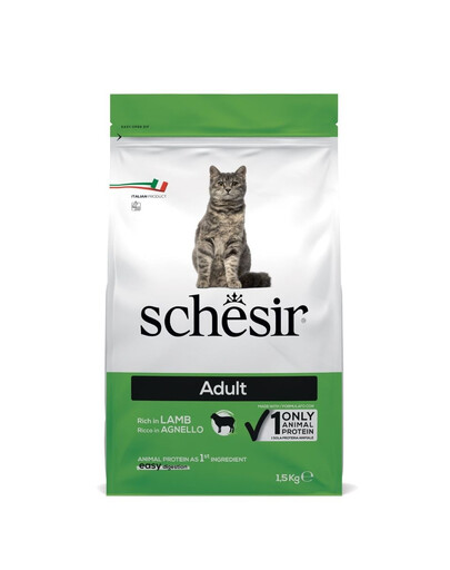 SCHESIR Original Adult Jagnięcina 1,5 kg karma sucha dla dorosłego kota