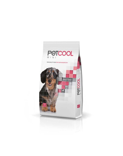 PETCOOL Mini 3kg pełnowartościowa sucha karma dla dorosłych psów ras małych