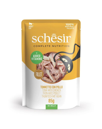 SCHESIR Thon et filets de poulet en gelée 85 g