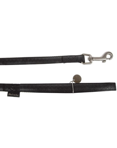 ZOLUX Smycz mac leather 20 mm / 1.2 m czarny