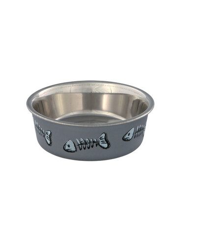 TRIXIE Miska metalowa z plastikową powłoką 0.3 l / 12 cm