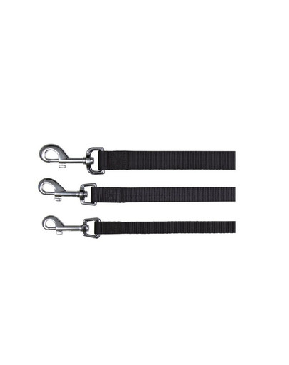 TRIXIE Laisse classique 1.2 m/15 mm noir