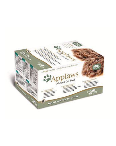 APPLAWS Kot tacka 60 g x 8 multipack rybny