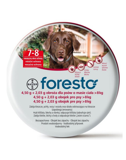 BAYER FORESTO chiens de plus de 8 kg