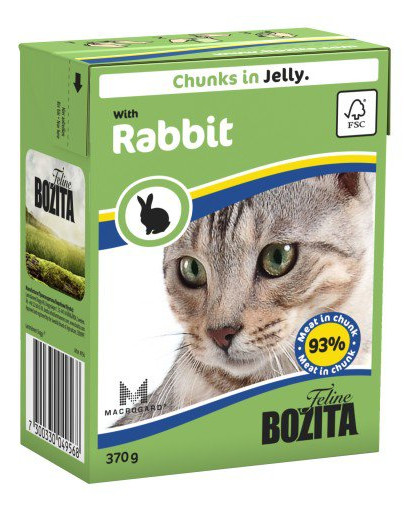 BOZITA Boulettes de viande en gelée au lapin 370 g