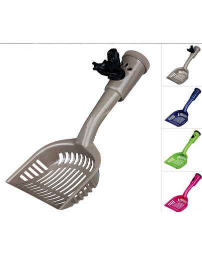 TRIXIE Pelle pour bac à litière avec sacs pour déchets, taille M