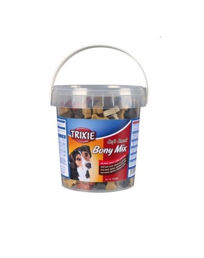 TRIXIE Snacks mous mix cubes pour chiens 500 g - boeuf, agneau, saumon et poulet