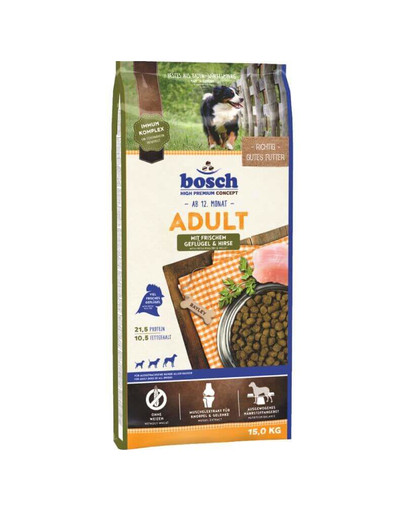 BOSCH Adult Volaille et millet 15 kg