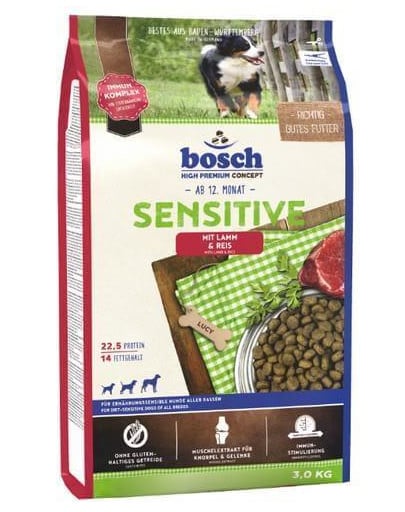 BOSCH Sensitive - agneau et riz 3 kg