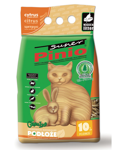 BENEK Super Pinio Citron Litière 10 l