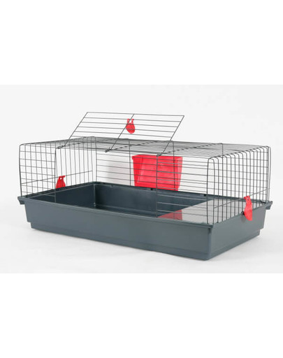 ZOLUX Gabbia Classic 100 cm grigio/rosso