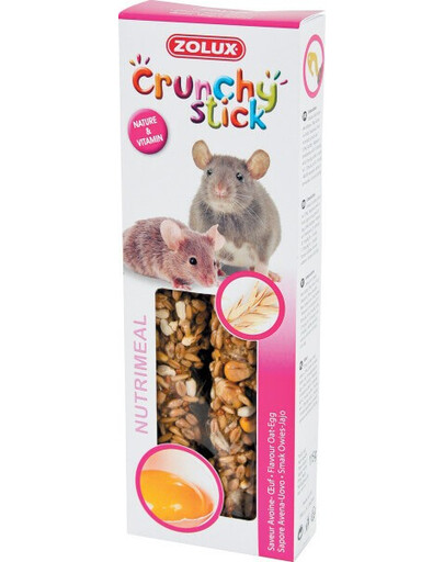 ZOLUX Bâton croquant Rat/Souris Mouton/œuf 115 g
