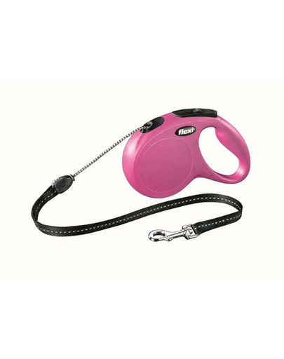 FLEXI Laisse New Comfort Cordon M 5m Rose