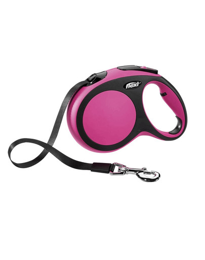 FLEXI Laisse New Comfort Sangle XS 3m Rose