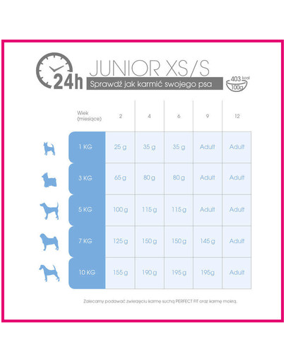 PERFECT FIT Junior (1 an) Riche en poulet pour chiens de petite race 5 x 825g