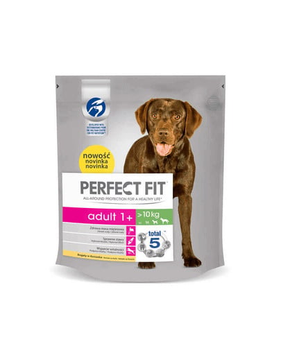 PERFECT FIT Adulte 1an + Riche en poulet pour les chiens de de moyenne et grande race 825g