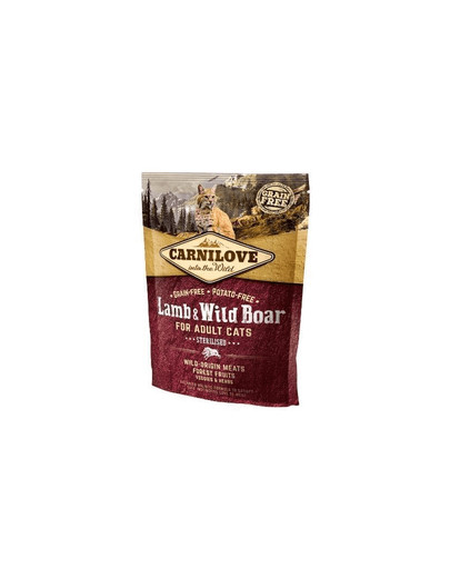 CARNILOVE Agneau et Sanglier pour chats stérilisés 400 g