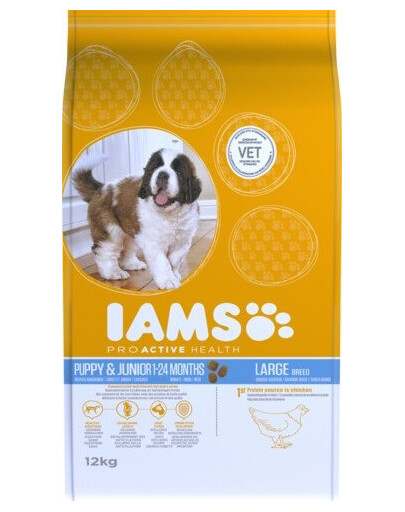IAMS ProActive Health Puppy & Junior Large Breed Chicken 3 kg