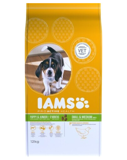 IAMS ProActive Health Puppy & Junior Small & Medium Breed Chicken 3 kg