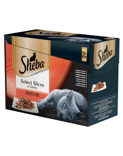 SHEBA Sélection en sauce Saveurs juteuses 12 x 85g