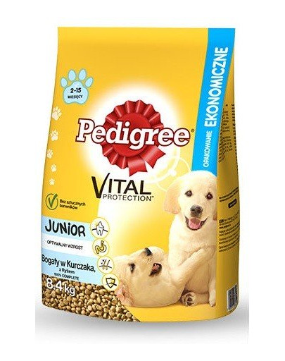 PEDIGREE Junior au poulet pour chiot de taille moyenne avec riz 8,4 kg