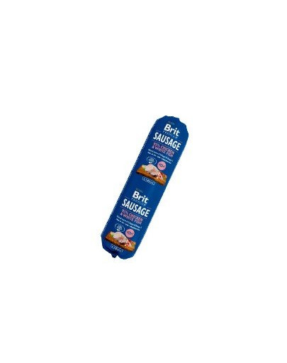 BRIT Sausage Chicken & White Fish nourriture humide pour chiens de tous âges 800 g