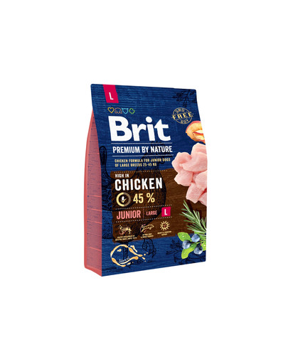 BRIT Premium By Nature Chicken Junior Large L 3 kg