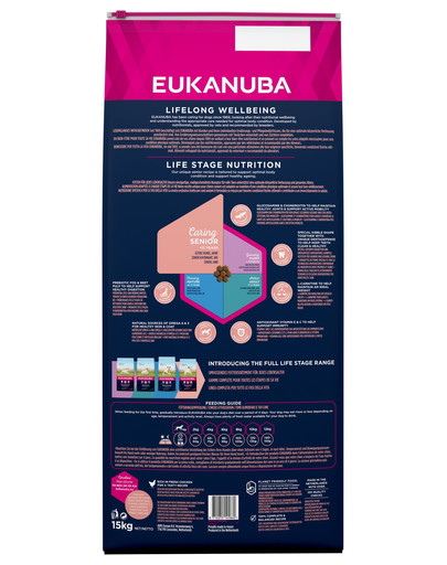 EUKANUBA Caring Senior Small Breed Chicken - Chien sénior de petite race riche en poulet - 15kg
