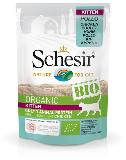 SCHESIR BIO - Kurczak dla kociąt 85 g