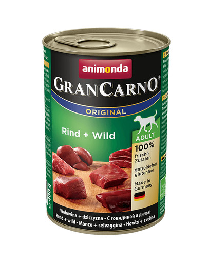 ANIMONDA GranCarno senza cereali 400 gr. - manzo e selvaggina