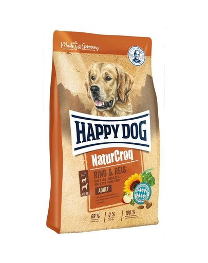 HAPPY DOG NaturCroq wołowina/ryż 4 kg