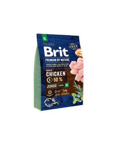 BRIT Premium By Nature Chicken Junior Extra Large XL 3kg