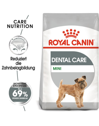 ROYAL CANIN CCN Mini Dental Care Aliment sec pour petites races adultes pour réduire la formation de tartre 8 kg