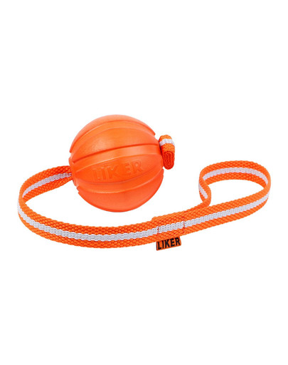 LIKER LINE Dog toy Une balle avec un ruban jouet pour chien 5 cm