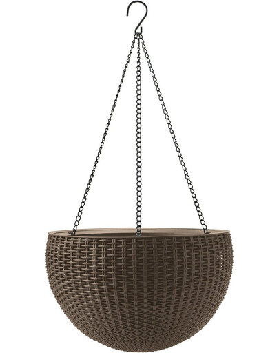 CURVER Doniczka wisząca okrągła Rattan Style
