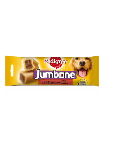 PEDIGREE Jumbone (chiens moyens) délicatesse de boeuf 180 g x 12