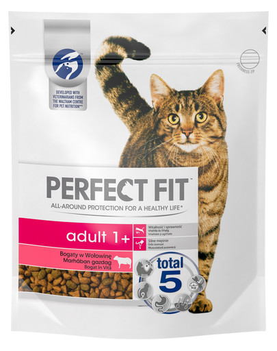 PERFECT FIT Cat 6x750 g Adult beef multi croquettes au boeuf pour chats