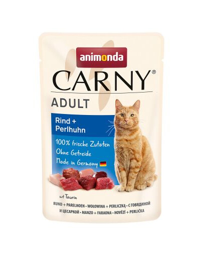 ANIMONDA CARNY Karma dla kota wołowina perliczka 85 g