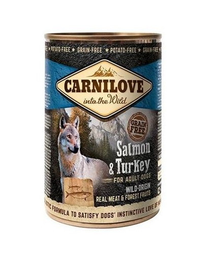 CARNILOVE Wild Meat Salmon & Turkey - Saumon & dinde - 400 g