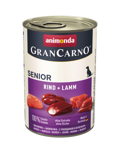ANIMONDA Grancarno Senior veau / agneau 400g